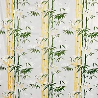 Bamboo Design Waterproof PVC Shower Curtain with 8 Hooks 54 inch x 84 inch (Green)-thumb2