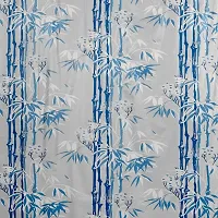 PVC Shower Curtain Liner for Bathroom Showers and Bathtubs with 8 Hooks (Size: 7x4.5 feet, Color: Blue)-thumb2