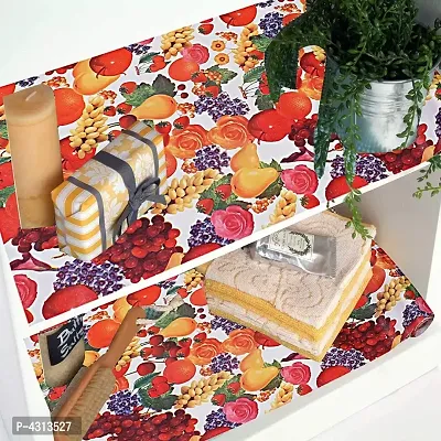PVC Wardrobe Kitchen Drawer Shelf Mat 10 Meter Roll (Multicolor)-thumb2