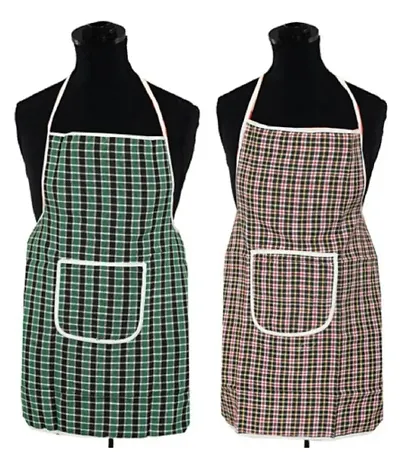Cotton Aprons- Combo of 2