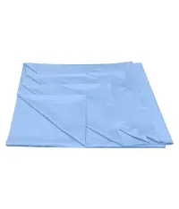 PVC (Polyvinyl Chloride) Waterproof Bed Sheet / Plastic Sheet/ Mattress Protector for Baby and Adult - Double Bed Size 6.5 x 6 feet (Sky Blue)-thumb2