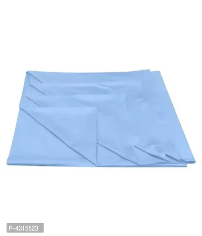 PVC (Polyvinyl Chloride) Waterproof Bed Sheet / Plastic Sheet/ Mattress Protector for Baby and Adult - Double Bed Size 6.5 x 6 feet (Sky Blue)-thumb3