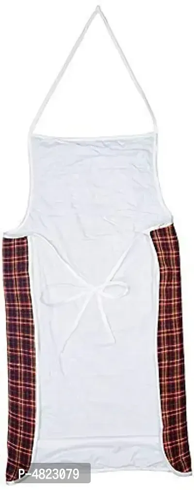 Multicolor Check Design Cotton Kitchen Apron with Front Utility Pocket (Pack of 8)-thumb3