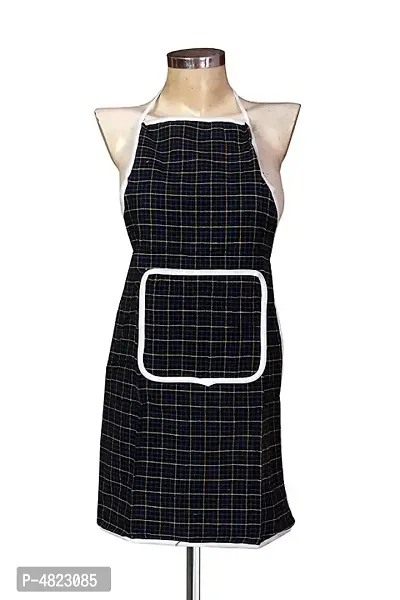 Multicolor Check Design Cotton Kitchen Apron with Front Utility Pocket (Pack of 10)-thumb5