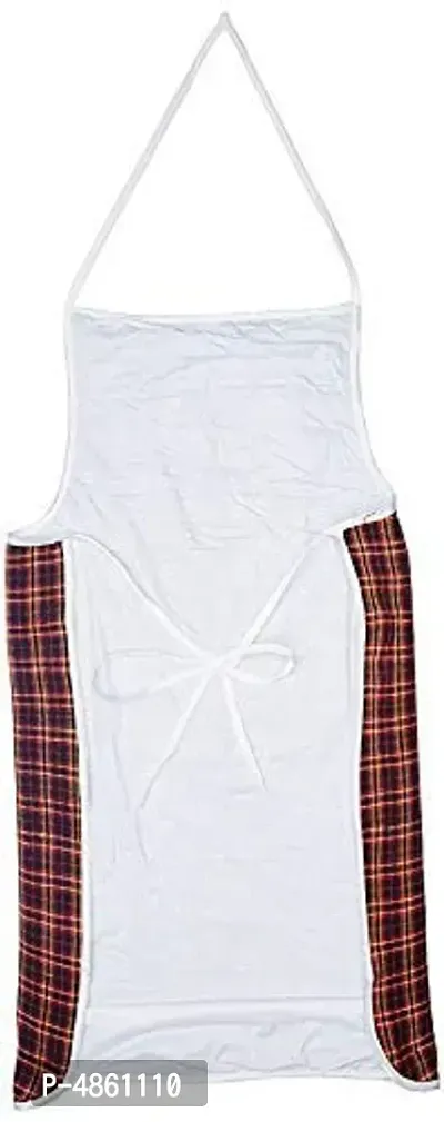 Multicolor Check Design Cotton Kitchen Apron with Front Utility Pocket (Pack of 8)-thumb2