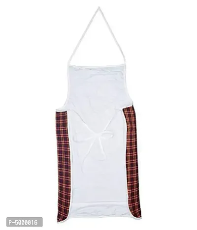 Multicolor Check Design Cotton Kitchen Apron with Front Utility Pocket (Pack of 6)-thumb2