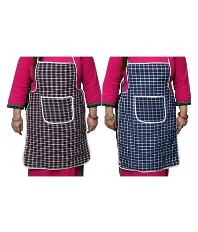 Cotton Aprons- Combo of 2
