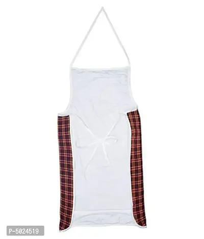 Multi Check Design Waterproof Kitchen Apron with Front Pocket Set of 2 Pcs-thumb2