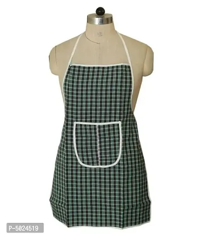 Multi Check Design Waterproof Kitchen Apron with Front Pocket Set of 2 Pcs-thumb5