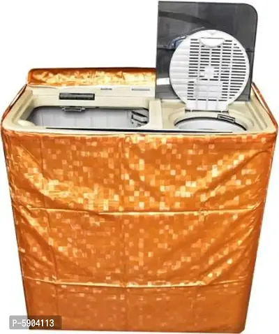 Semi-Automatic Washing Machine Cover  (Golden)