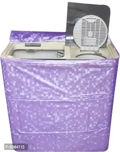 Semi-Automatic Washing Machine Cover  (Purple)