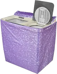 Semi-Automatic Washing Machine Cover  (Purple)-thumb1