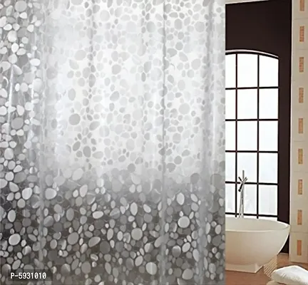 PVC Polka Dots Shower Curtain, 54 X 84 Inches, Transparent