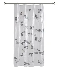 Set of 2 PVC Printed Designer Curtains (Width-54Inches X Height-84Inches) 7ft-thumb1