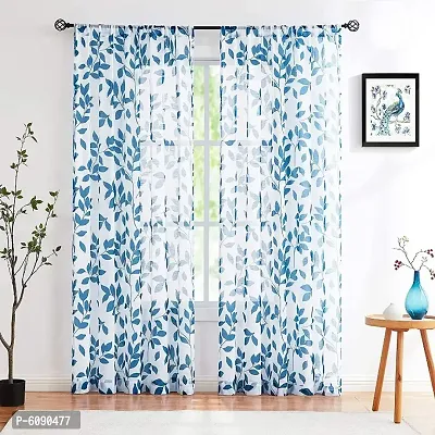 Set of 1 PVC Printed Designer Curtains (Width-54Inches X Height-84Inches) 7ft