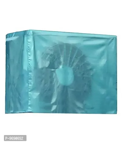 PVC Split Indoor and Outdoor AC Cover Set for 1.5 Ton Capacity (BLUE 1.5 TON SPLIT AC COVER)-thumb3