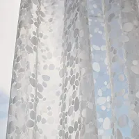 Pebbles Design Waterproof Shower Curtain for Bathroom, PVC Curtain (7 FEET, SET OF 1)-thumb3