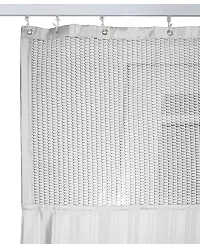 ICU Partition Net Hospital Curtain 54x84 Inches( 7 Feet by 4.5 Feet) with C-Hooks (White)-thumb1