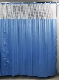 Fabfurn set of 1 Hospital Curtains for Bed partition in Clinics, ICU and Wards (72 INCH Width x 84 INCH Height) (7 FEET by 6 FEET, Blue)-thumb1