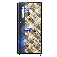 Fabfurn Waterproof/Dustproof Fridge Full Body Cover Universal for Single Door Refrigerator(Color AS PER Availability) (210 Litre, MULTICOLOR2)-thumb1