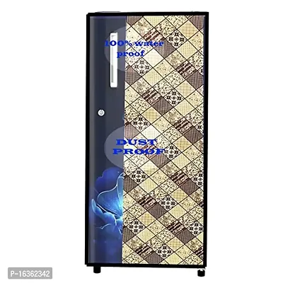 Fabfurn Waterproof/Dustproof Fridge Full Body Cover Universal for Single Door Refrigerator(Color AS PER Availability) (210 Litre, MULTICOLOR2)-thumb2