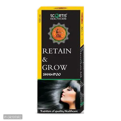 Scortis Health Care Retain  Grow Oil Hair Wash Shampoo Ayurvedic Hair Fall Control Shampoo with Bhringraj,amla and Shikakai-100ml-thumb0