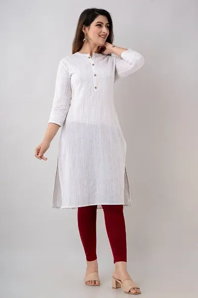 Fancy Cotton Straight Kurti