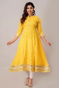 Yellow Colour Anarkali Kurta with Dupatta Set-thumb2