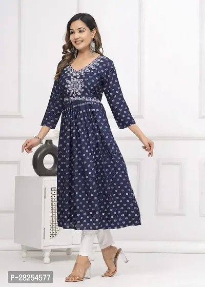 Fancy Cotton Blend Ethnic Gowns For Women-thumb2