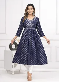 Fancy Cotton Blend Ethnic Gowns For Women-thumb2