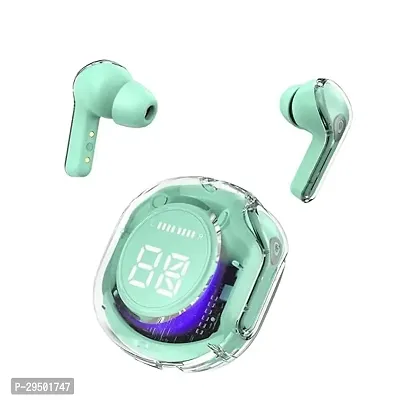 Ultrapods Pro-2 TWS Earbud, Bluetooth Earbuds with Display, Transparent Design, 30 Hr Playtime with Fast Charging, Bluetooth 5.3 + ENC, 13mm HD BASS Drivers, IPX7 Sweat-Proof, Built-in Mic (Green)