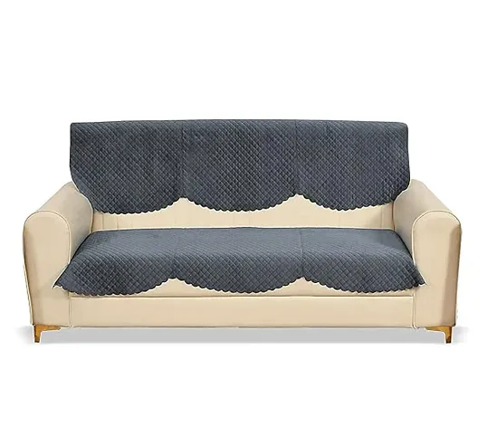 Quilted Sofa Cover Set for 3 Seater Sofa | 3 Seater and 2 Seater Sofa Slip Covers/Velvet Sofa Panels