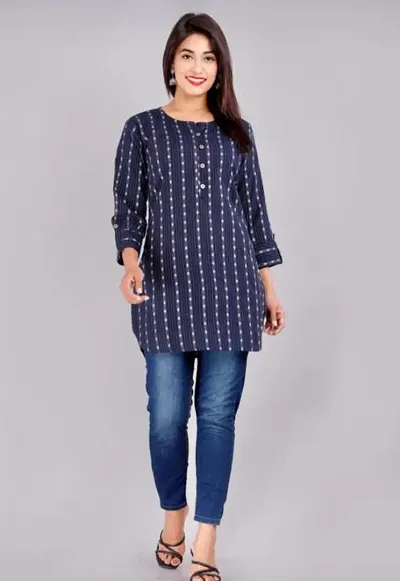 Stylish Cotton Printed Short Kurti