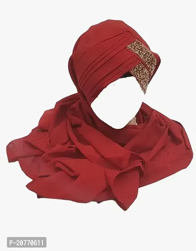 Contemporary Polyester Solid Hijab For Women