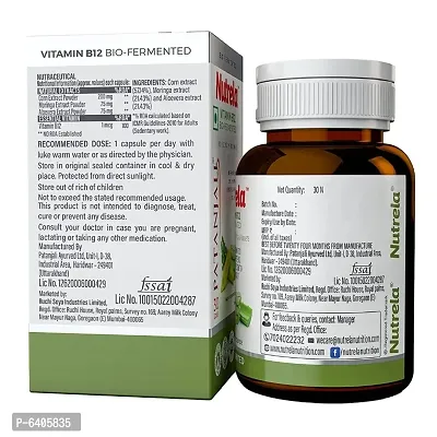 Patanjali Nutrela Vitamin B12 Biofermented (30 Capsules)-thumb2