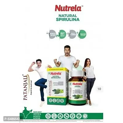 Patanjali Nutrela Spirulina Natural Tablet Manohar (60 capsules)-thumb0