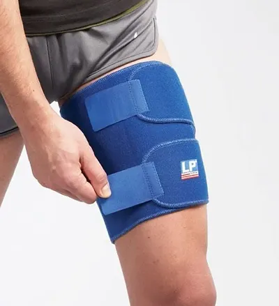 LP 755 Thigh Support Provides comfortable compression and therapeutic warmth to the quadriceps and hamstring areas For Men  Women - Free Size