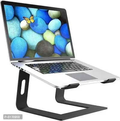 ELV DIRECT Ergonomic Aluminum Laptop Mount Computer Stand,Ventilated Overheat Protection Detachable Laptop Riser Holder Laptop Stan-thumb0