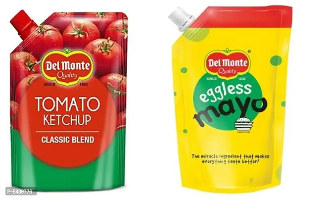 Del Monte Tomato Ketchup 950 gm amp;  Eggless Mayonnaise 900 g-thumb0
