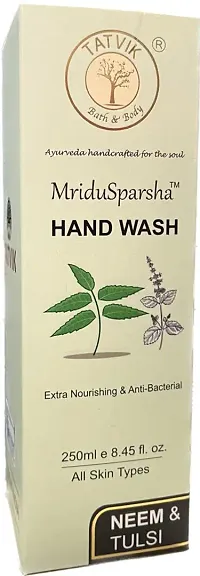 Tatvik Mridusparsha Hand Wash Neem and tulsi  250 ml-thumb1