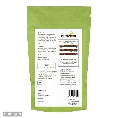 Nutrashil Fresh Green Coffee Beans 200 Grams-thumb2