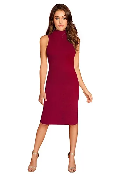 PRATITI Premium Valentino Sleeveless Bodycon Dress for Women