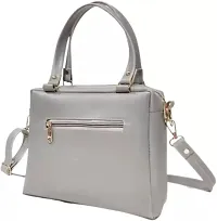 Stylish Grey PU  Handbags For Women-thumb2