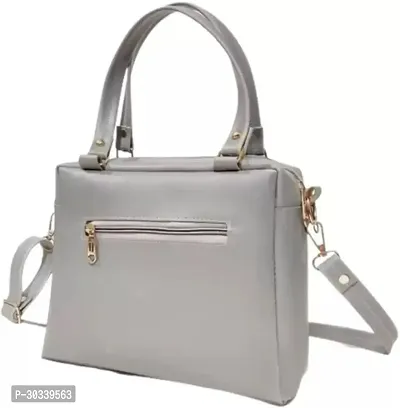 Stylish Grey PU  Handbags For Women-thumb3