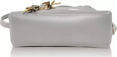 Stylish Grey PU  Handbags For Women-thumb3