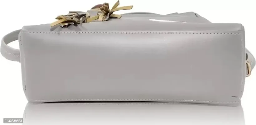 Stylish Grey PU  Handbags For Women-thumb4