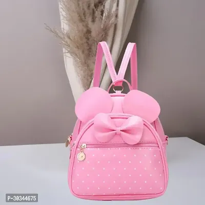 Stylish Pink Backpacks For Women And Girl-thumb0