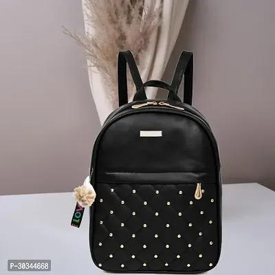 Stylish Black Backpacks For Women And Girl-thumb0