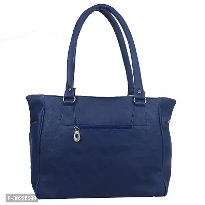 Stylish Blue PU Solid Handbags For Women-thumb2