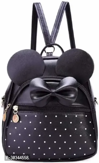 Stylish Black Backpacks For Women And Girl-thumb0